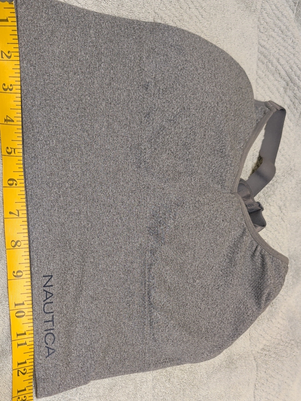 Nautica Gray Seamless Sports Bra